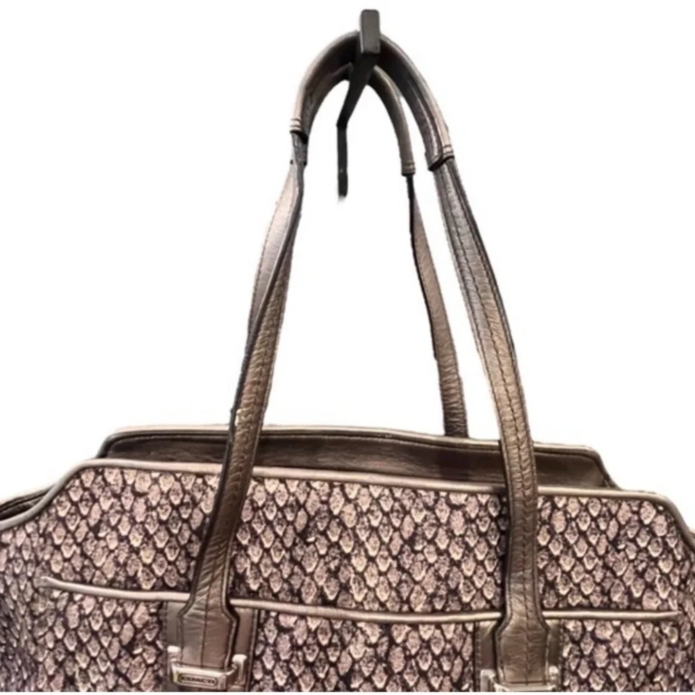 COACH "Taylor"  Python Snake
Print Alexis Carryall
Shoulder Bag - Picture 5 of 15